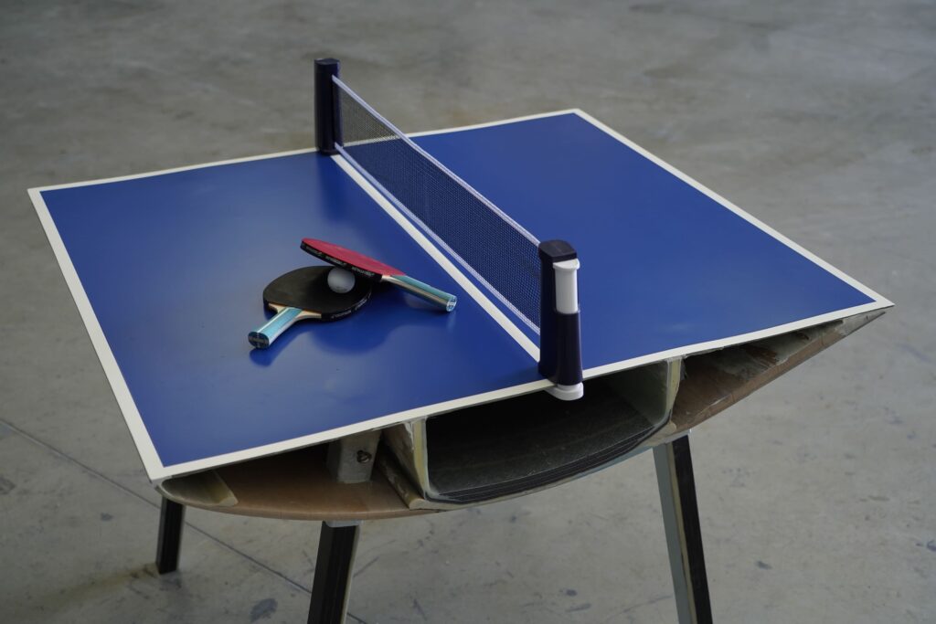 Jouer au ping-pong sur une pale d’éolienne !